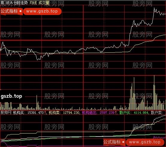 大智慧机构进出分时指标公式